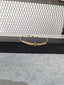 Licensed Product Womens Stainless Steel Gold Tone Love Charm Bangle Bracelet - Adj