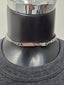 Licensed Product Womens Stainless Steel Bar Curb Link Necklace – Adjustable