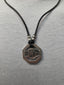 Licensed Product Mens Stainless Steel Silver Matte Leather Cord Necklace