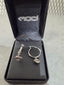 Licensed Product Womens Bling Barb Wire Hoop Earrings