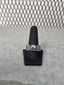 Licensed Product Mens Sterling Silver Flaming Willie G Skull Band Ring