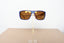 Licensed Product Matte Blue over Orange Frame Orange Flash Lens Sunglasses