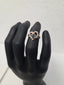 Licensed Product Womens .925 Silver Bling Rose Gold Plated & Silver Heart Ring