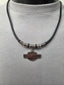 Licensed Product Mens Stainless Steel Vintage Hardware Leather Necklace