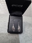 Licensed Product Womens .925 Silver Large Boho Feather Earrings