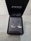 Licensed Product Womens Clear Bling Harley Girl Wing Drop Earrings