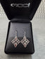 Licensed Product Womens Renaissance Rhodolite Stone Drop Earrings