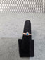 Licensed Product Womens .925 Silver Rose Gold Plated Blue Stone Stackable Ring