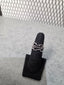 Licensed Product H-D Womens .925 Sterling Silver Stacking B&S Beaded Box Ring