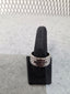Licensed Product Mens Stainless Steel Pyramid Steel Band Ring
