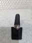 Licensed Product Womens Sterling Silver Marcasite Heart with Ruthenium Ring