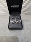 Licensed Product Womens Sterling Silver Old English Harley Hoop Earrings