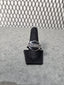 Licensed Product Mens Stainless Steel Large Black Celtic Enamel Signet Ring