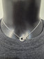 Licensed Product Womens .925 Sterling Silver Cirque Interlock Bling Necklace – Adjustable