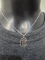 Licensed Product Womens .925 Silver Outline Chain Necklace - Adjustable