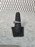 Licensed Product Womens .925 Silver Double Sided Willie G Skull with Black Stone Ring