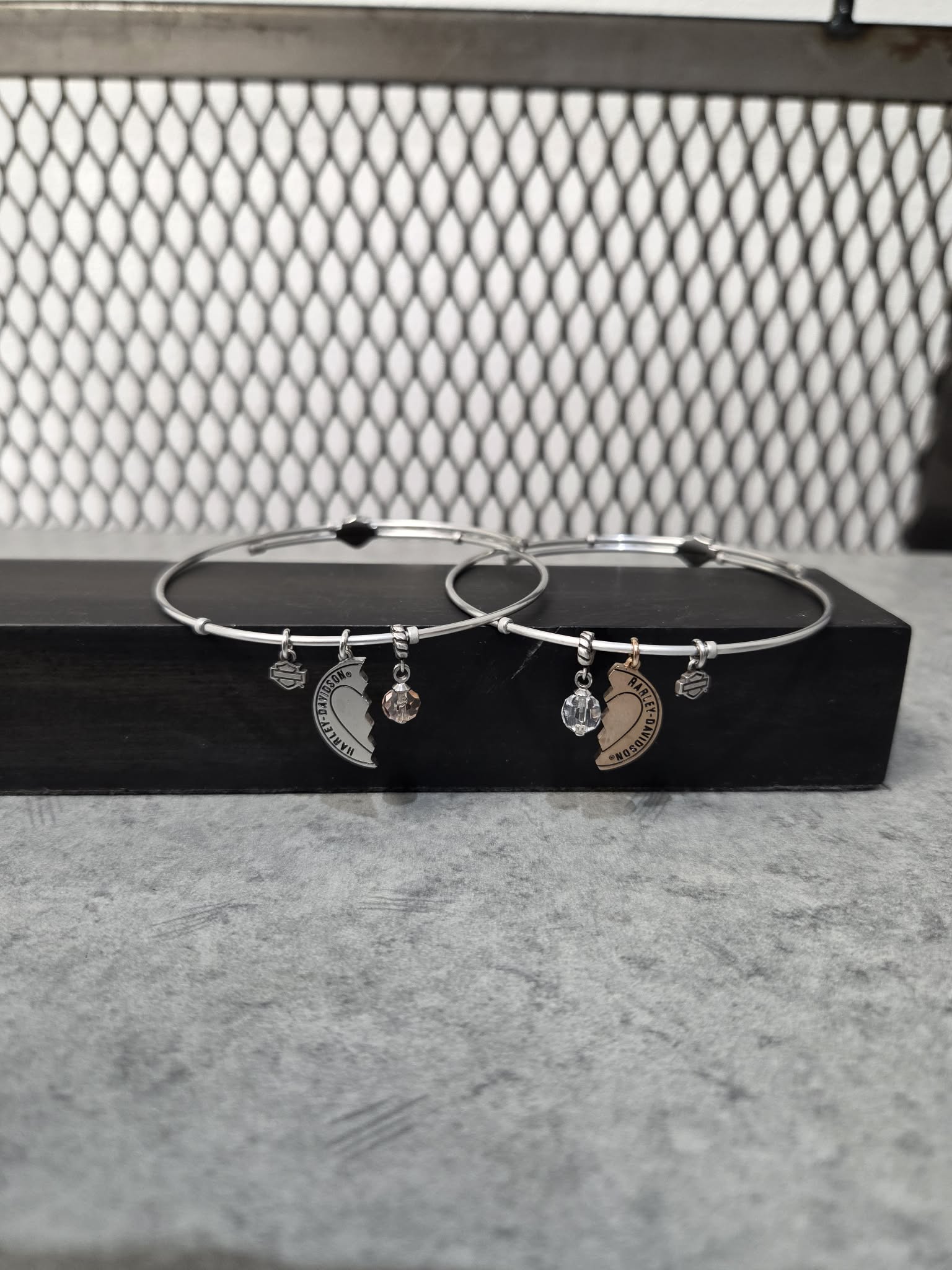Licensed Product Womens Stainless Steel Best Friends Charm Set of 2 Bangles Bracelet - Adjustable Secondary image