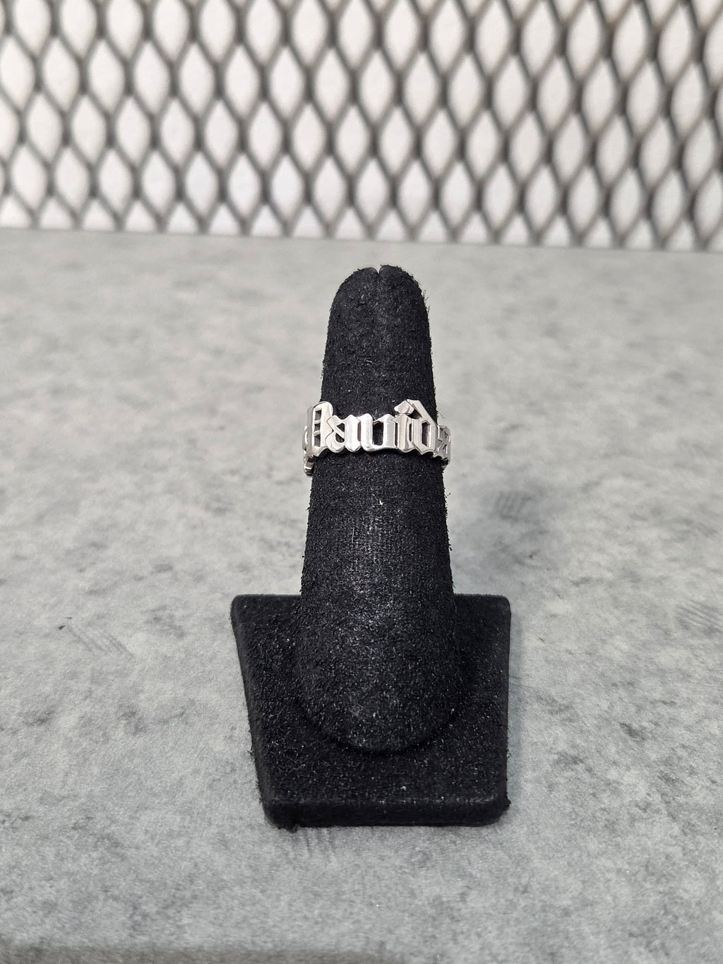 Licensed Product Womens .925 Silver Old English Name Ring