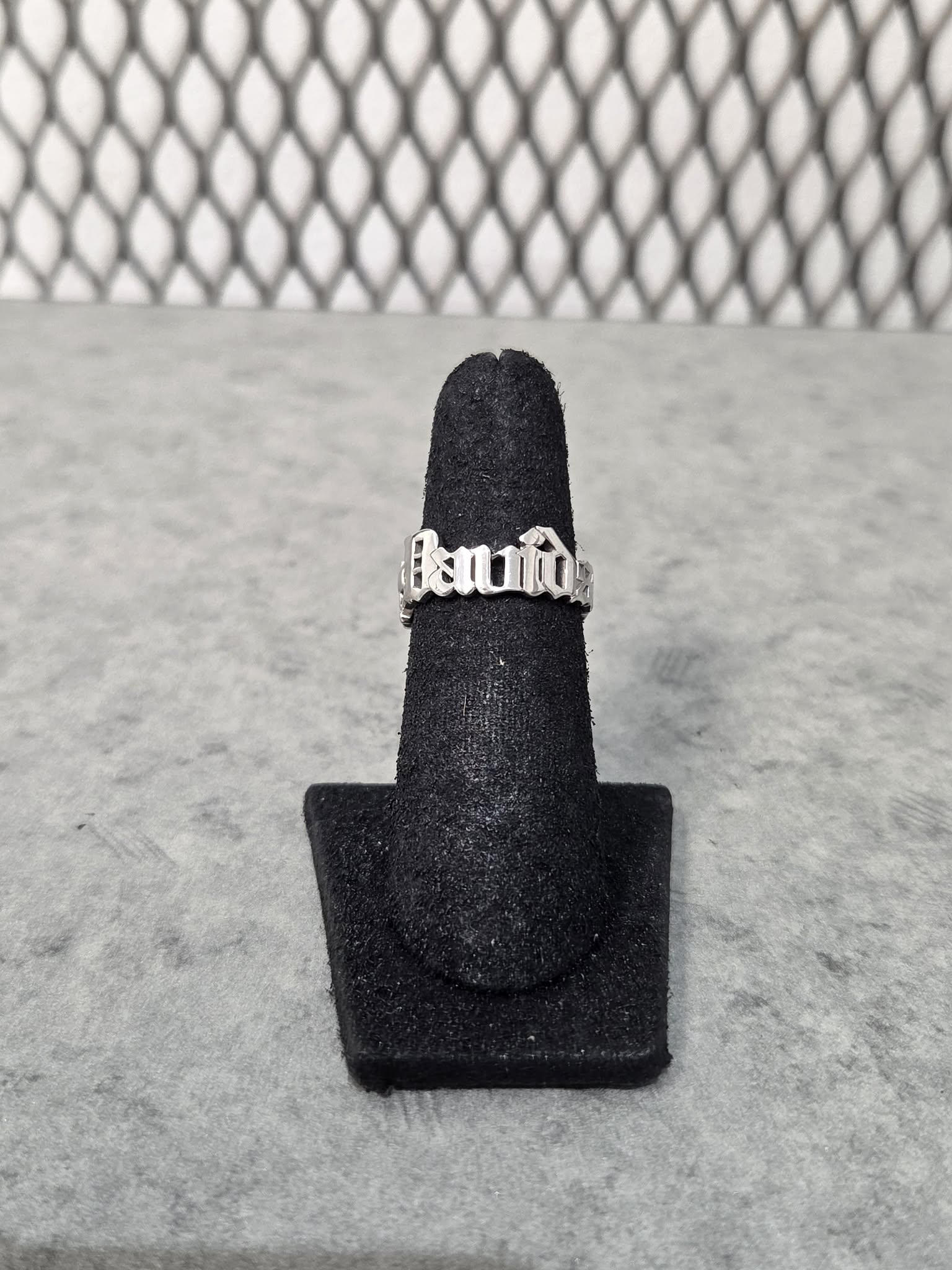 Licensed Product Womens .925 Silver Old English Name Ring