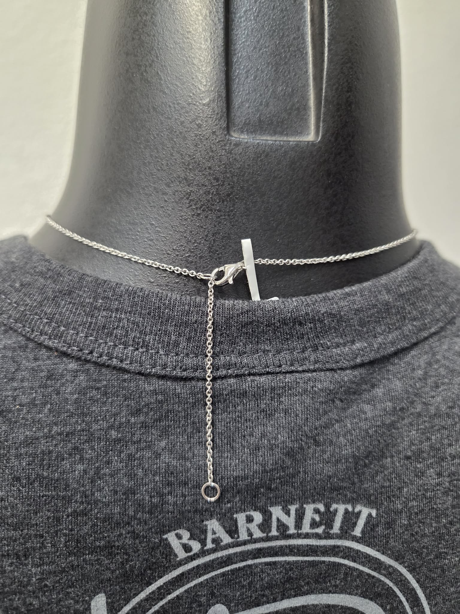Licensed Product Womens .925 Silver Outline Chain Necklace - Adjustable Secondary image