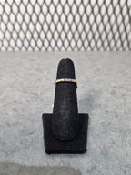 Licensed Product Womens .925 Silver Gold Plated Curved Stackable Ring