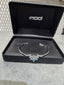 Licensed Product Womens .925 Silver Turquoise Gypsy Cuff Bracelet