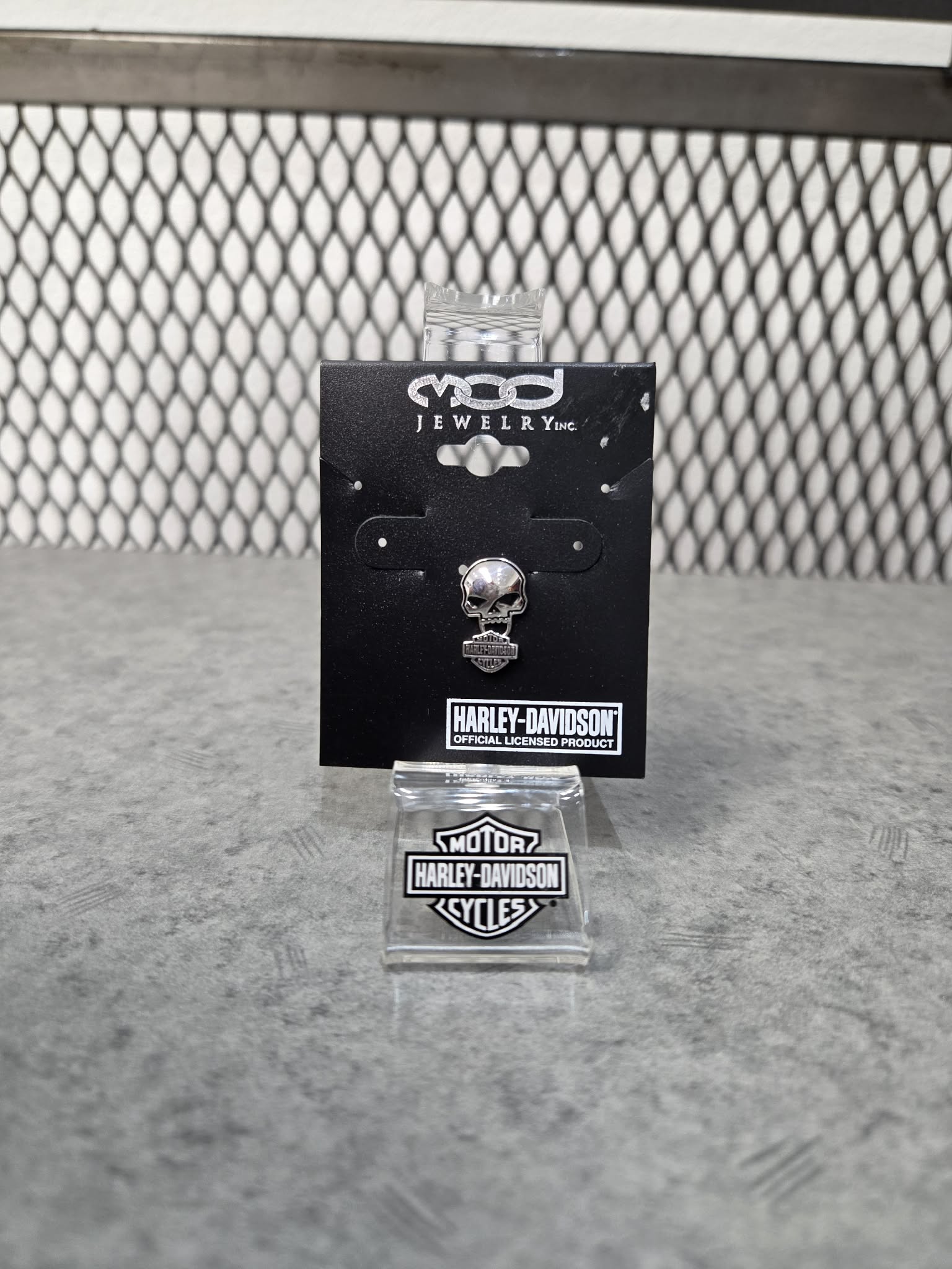 Licensed Product Silver Skull With Mens Single Earring