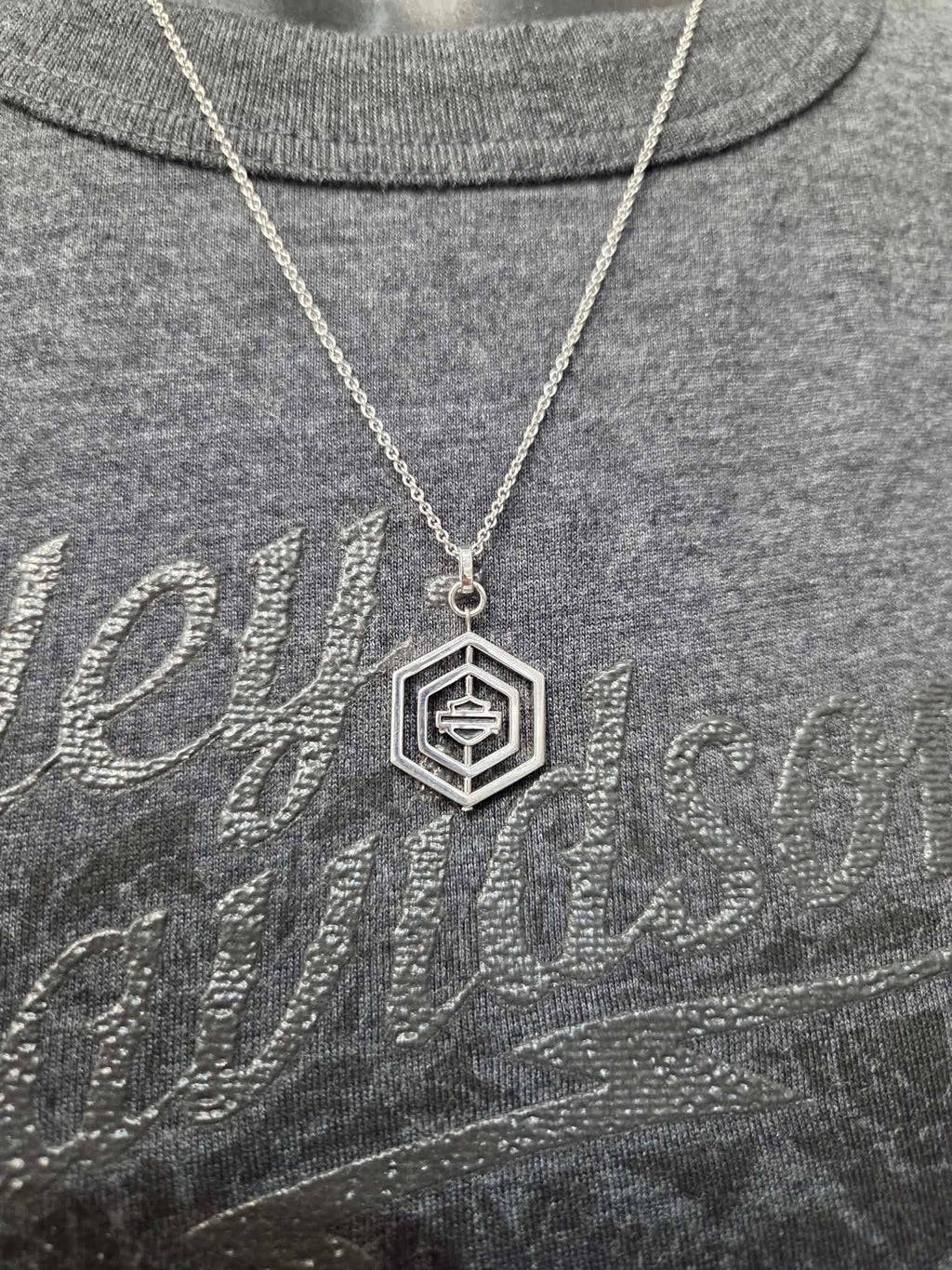 Licensed Product Womens Spinner Hexagon Necklace – Adjustable