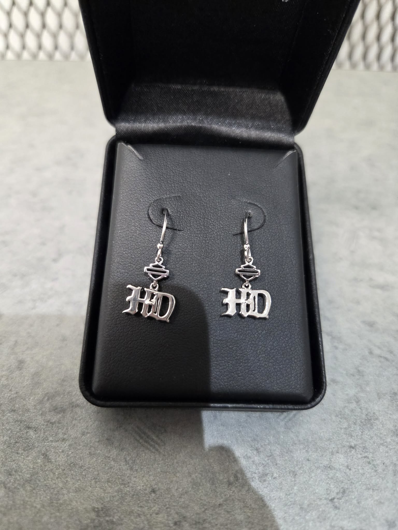 Licensed Product Womens .925 Silver Old English Drop Earrings