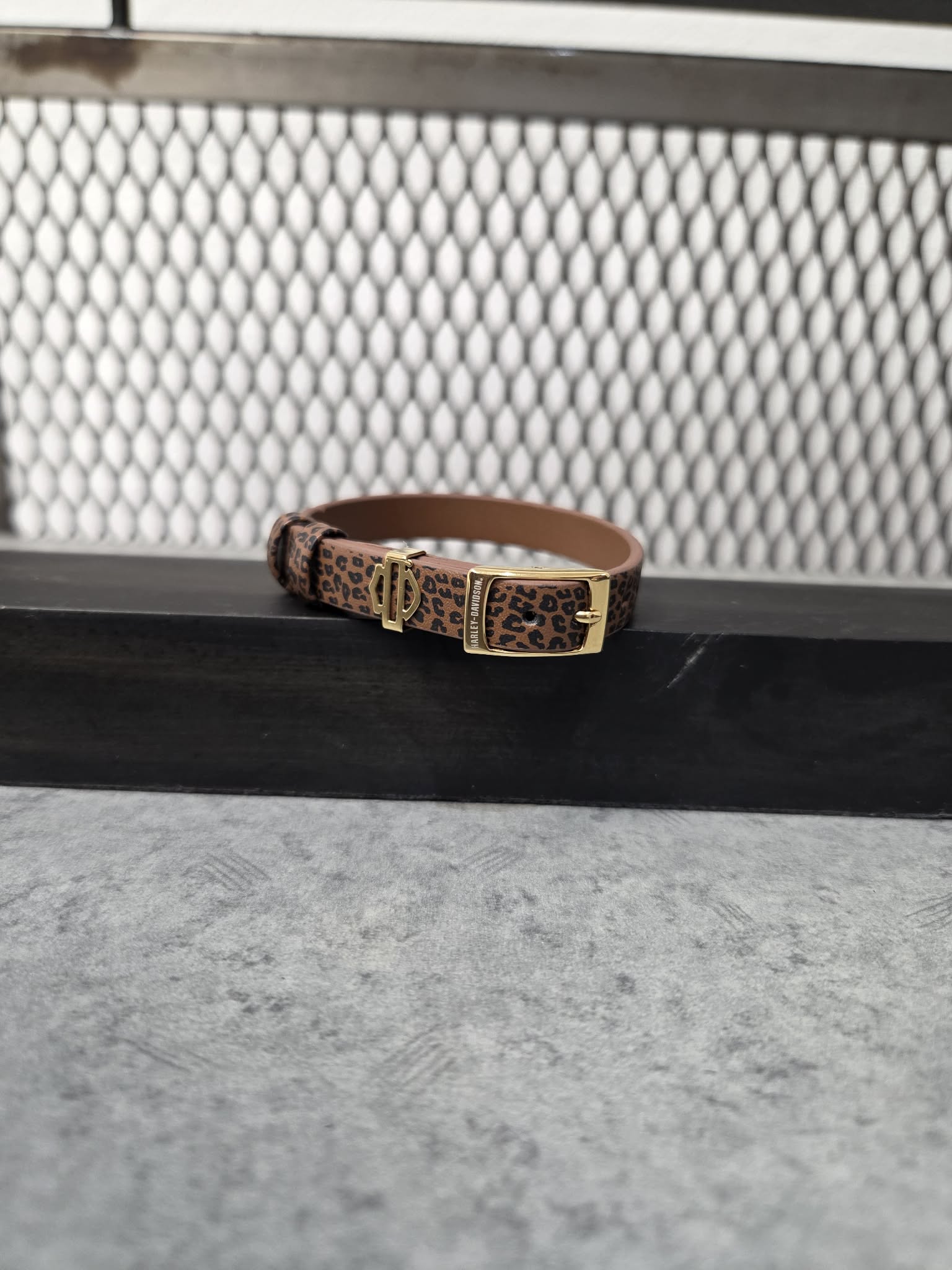 Licensed Product Womens Gold Tone Metal Leopard Rally Bracelet Main image