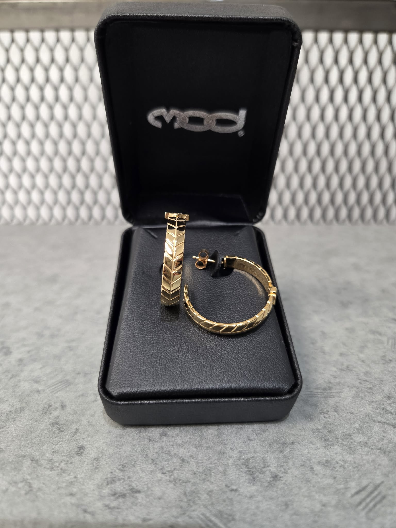 Licensed Product Womens .925 Sterling Silver Insignia Gold Plated Hoop Earrings