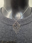 Licensed Product Womens .925 Silver Multi Chain Drop Necklace – Adjustable