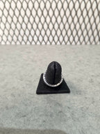 Licensed Product Womens .925 Sterling Silver Beaded Stacking Ring