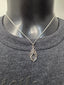 Licensed Product Womens .925 Silver Salt & Pepper Twist Necklace - Adjustable