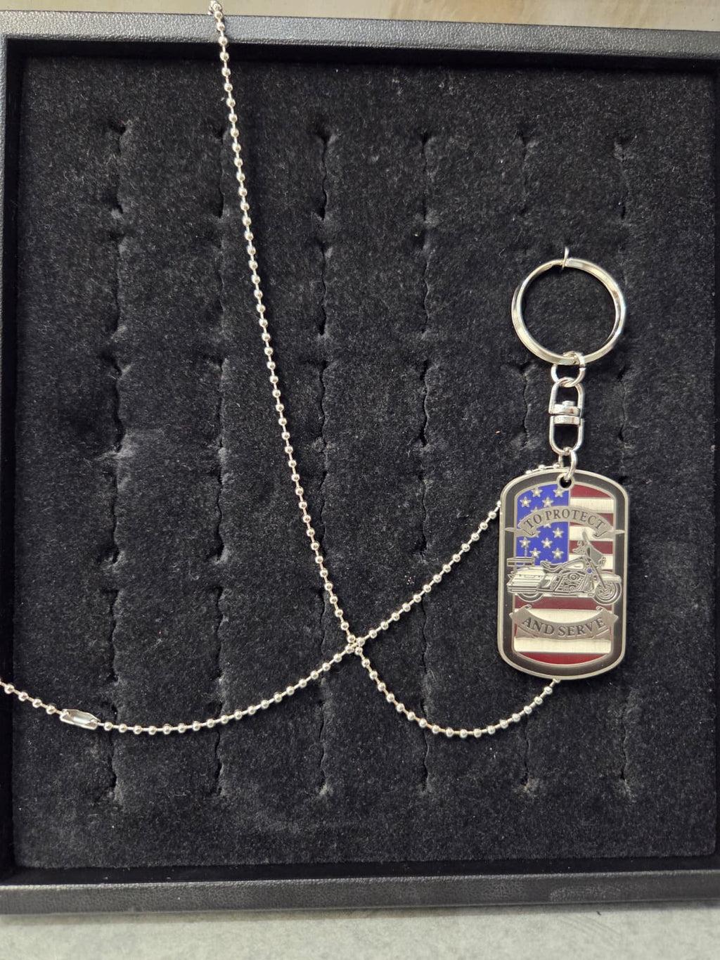 Licensed Product Police "To Protect And Serve" 2" Dog Tag