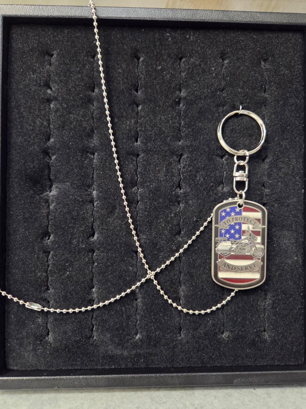Licensed Product Police "To Protect And Serve" 2" Dog Tag