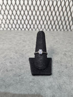 Licensed Product Womens .925 Silver Ruthenium Plated Stone Stackable Ring