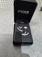 Licensed Product Womens .925 Sterling Silver Infinity Bling Ear Jacket Earrings