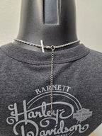 Licensed Product Womens Stainless Steel Rope Chain Necklace – Adjustable