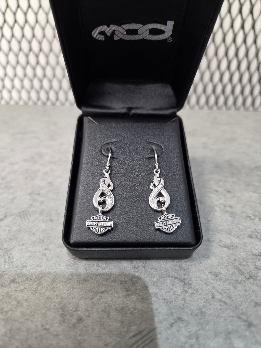 Licensed Product Womens Sterling Silver Bling Filigree Drop Earrings
