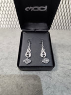 Licensed Product Womens Sterling Silver Bling Filigree Drop Earrings