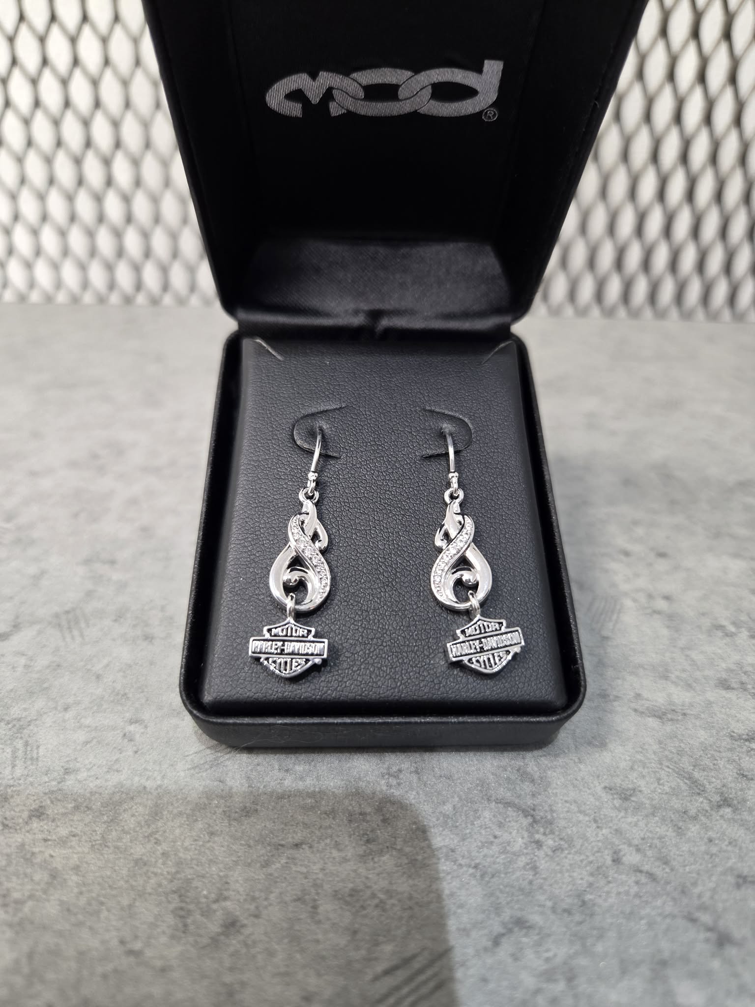 Licensed Product Womens Sterling Silver Bling Filigree Drop Earrings