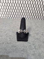 Licensed Product Mens Sterling Silver Wicked Skulls Split Ring