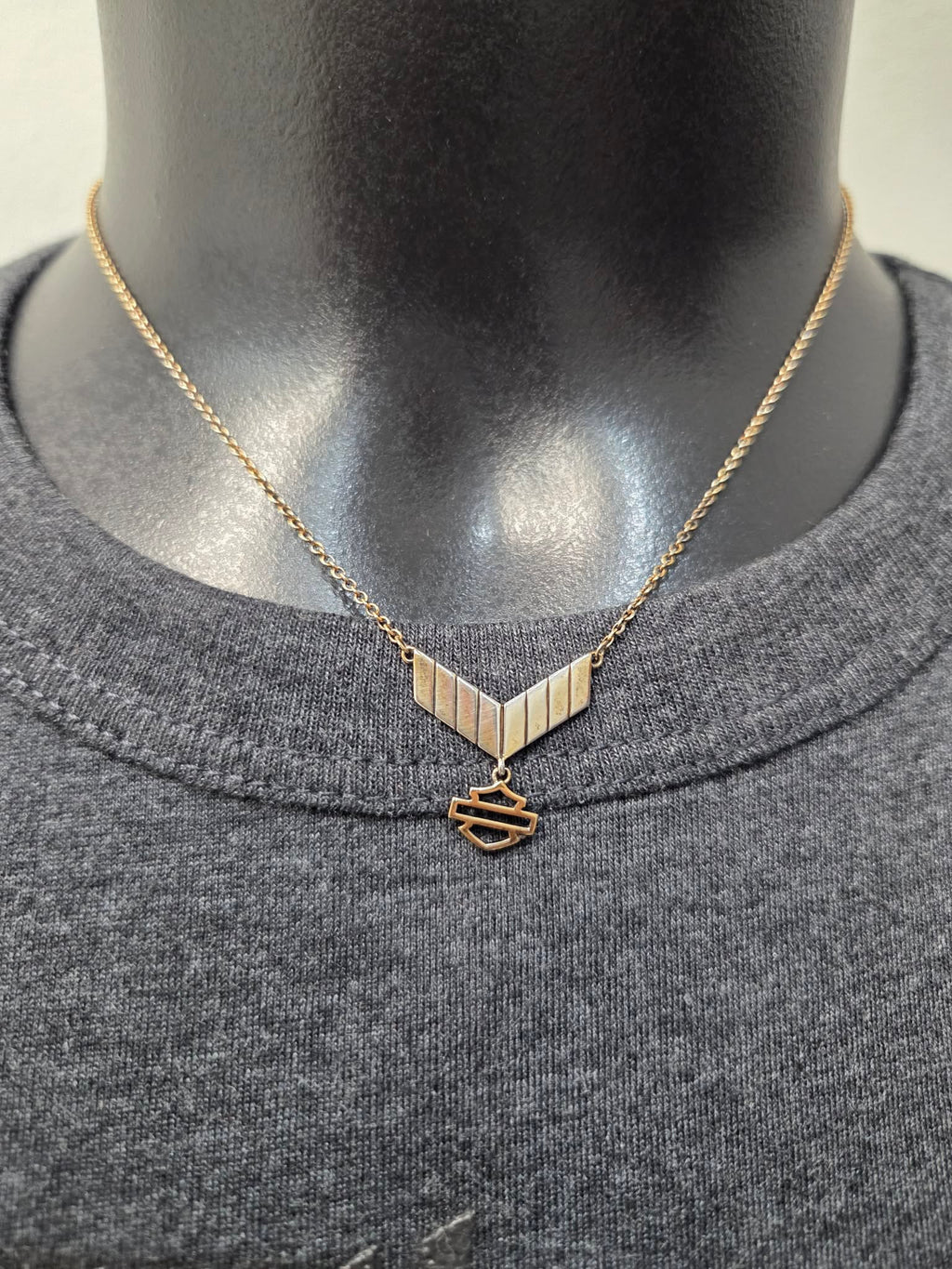 Licensed Product  Womens .925 Sterling Silver Insignia Gold Plated Necklace – Adjustable