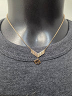 Licensed Product  Womens .925 Sterling Silver Insignia Gold Plated Necklace – Adjustable