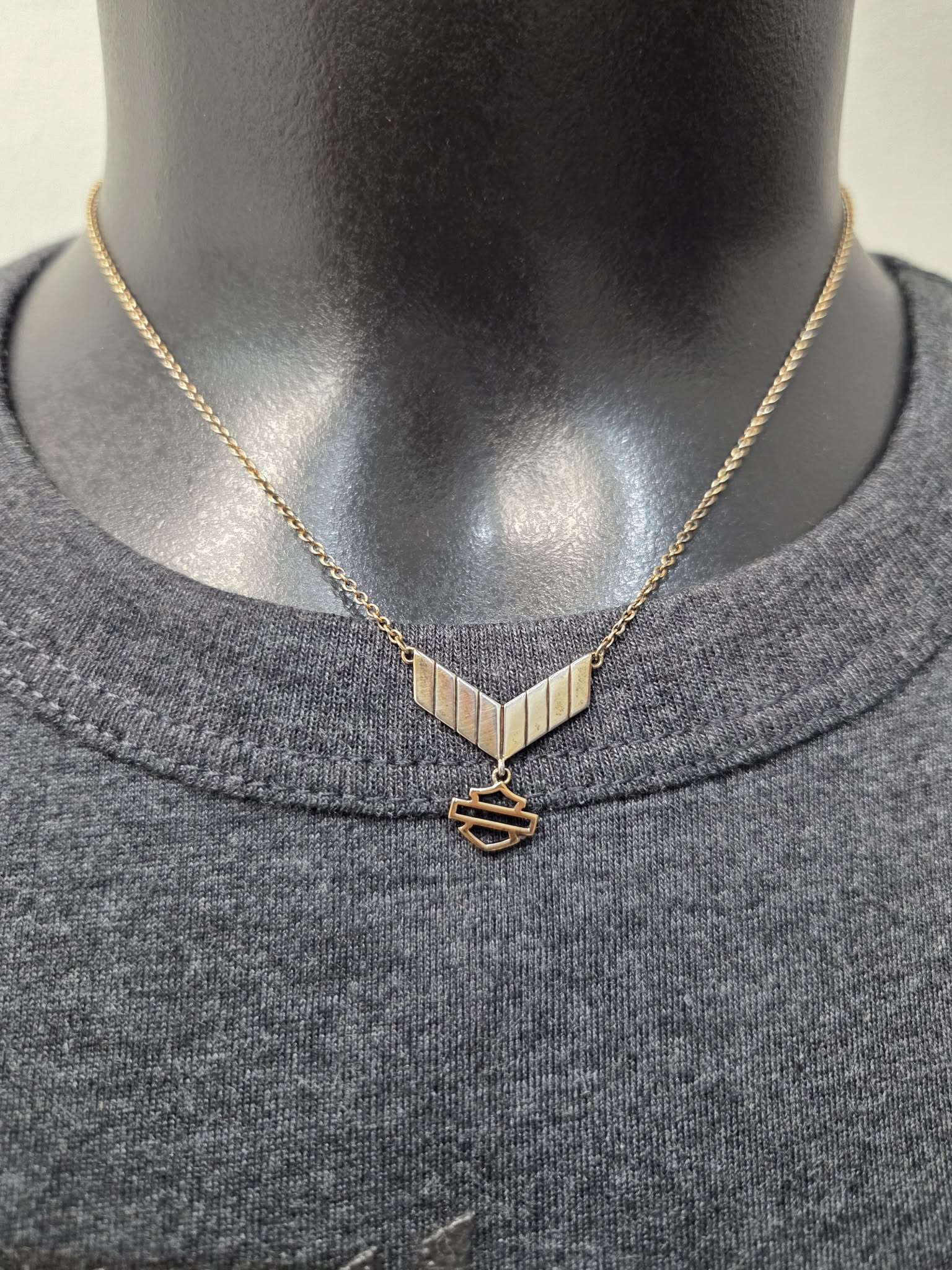 Licensed Product  Womens .925 Sterling Silver Insignia Gold Plated Necklace – Adjustable