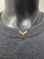 Licensed Product  Womens .925 Sterling Silver Insignia Gold Plated Necklace – Adjustable