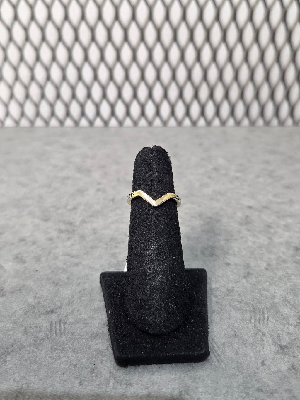 Licensed Product Womens .925 Silver Gold Plated Curved Stackable Ring