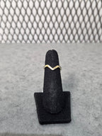 Licensed Product Womens .925 Silver Gold Plated Curved Stackable Ring