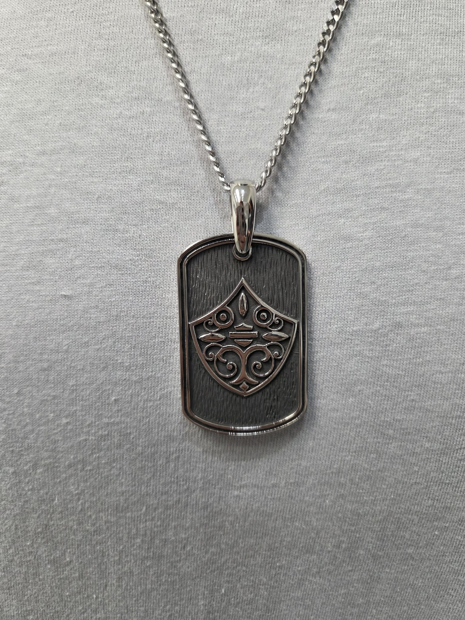 Licensed Product Filigree Shield Heavy Duty 2" Dog Tag Secondary image
